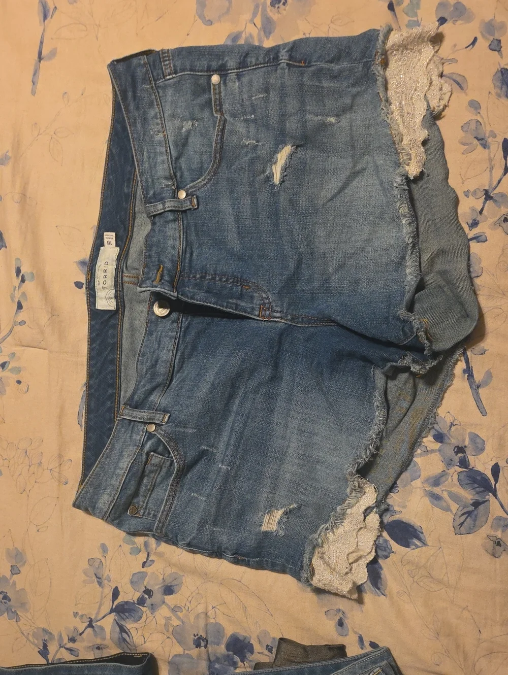 Torrid Blue Denim Jeans with Contrast Stitching